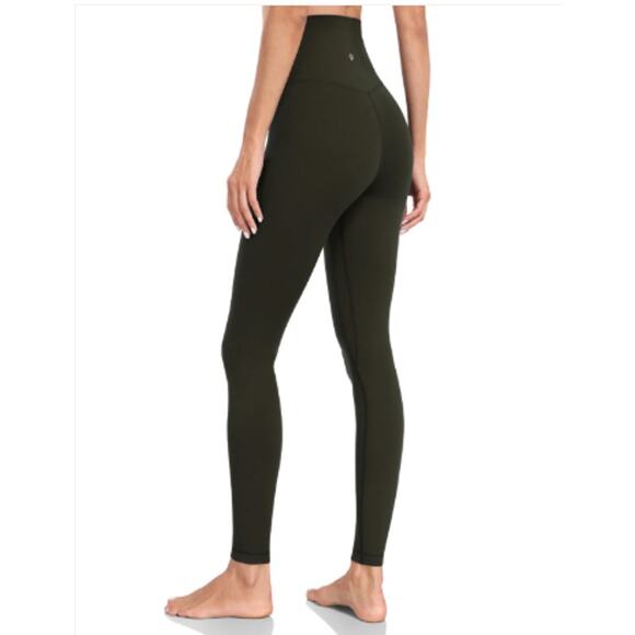 HeyNuts Full Length Leggings in Dark Olive Sz S Buttery Soft - Picture 1 of 6